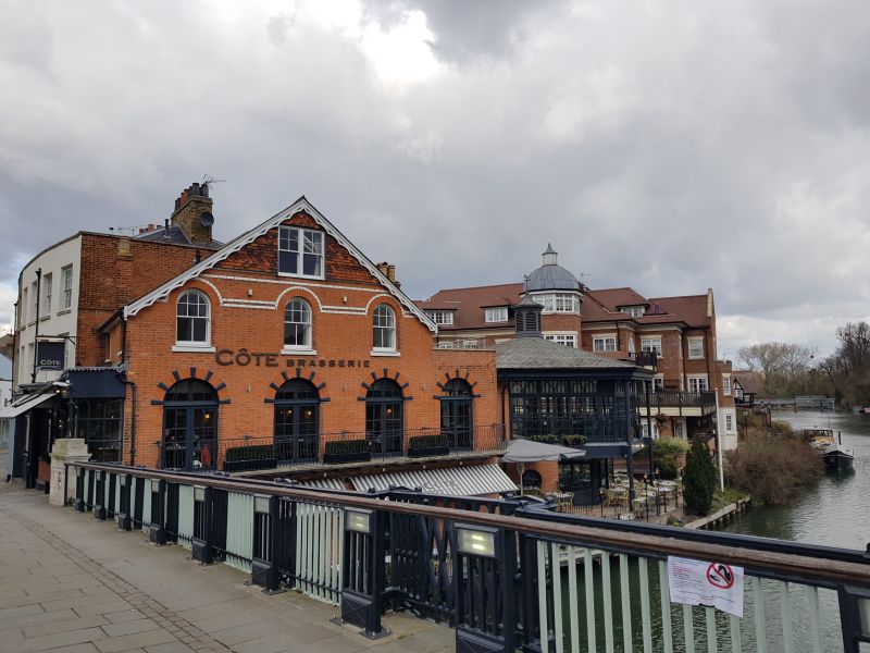 Cote Brasserie from Windsor and Eton Bridge